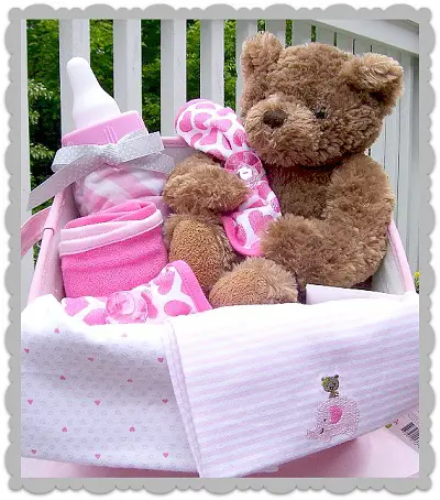free baby shower ideas gift basket